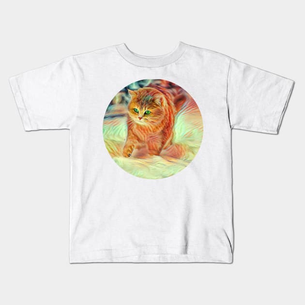 Behavioral floppy cat Kids T-Shirt by GoranDesign